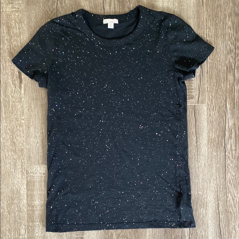 GAP black glitter t-shirt